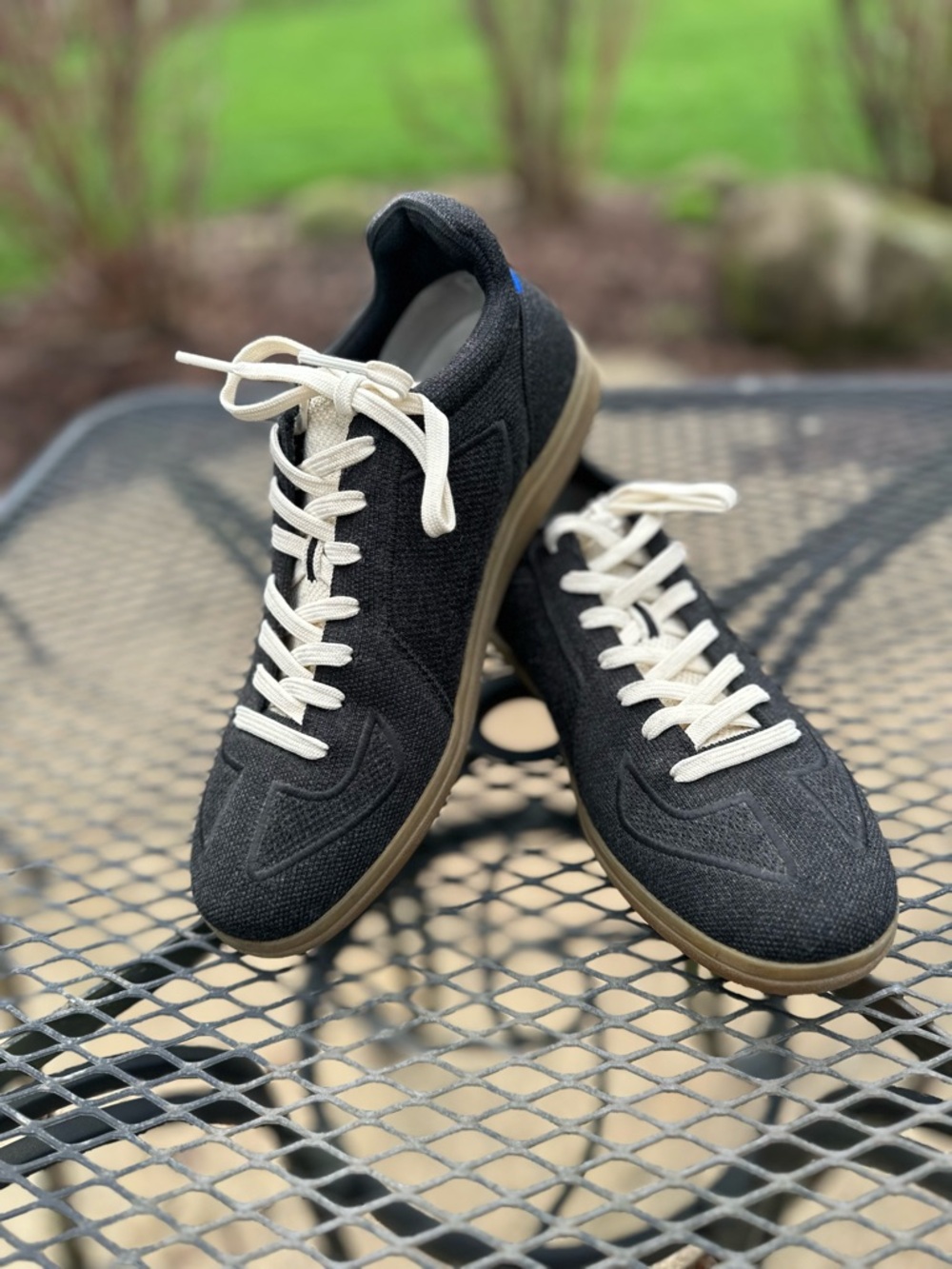 Rothy’s Men’s The RS01 Black Knit Sneakers Sz 8